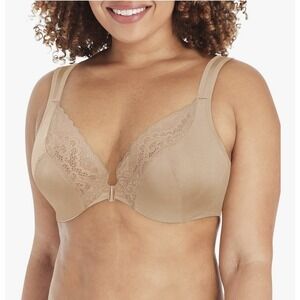 Playtex Bra 42G Front-close No-poke Underwire Bra 4423 Cooling 128818